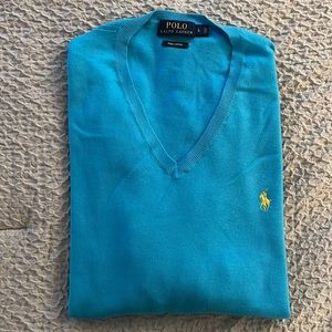 Men’s V-Neck Polo Sweater